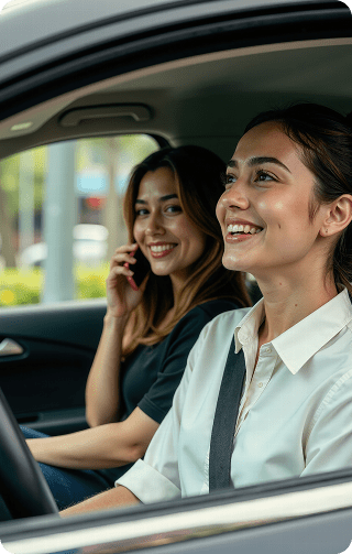 Drivvy driver and passenger