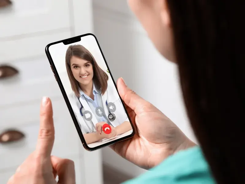 Healthcare mobile app preview