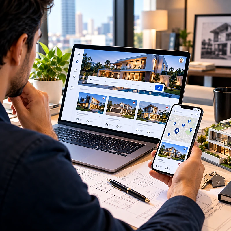 Real Estate mobile app preview