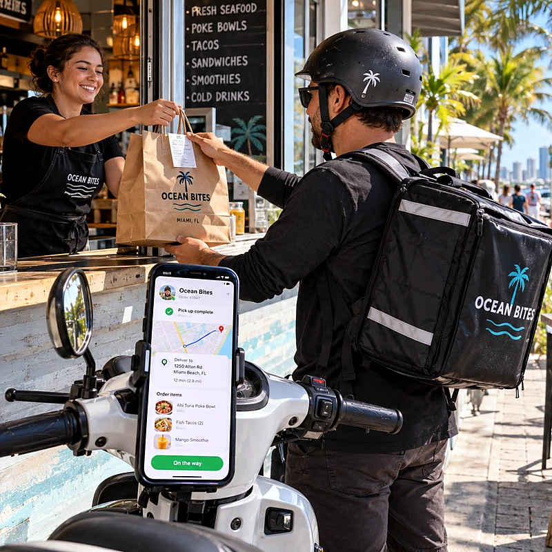Food Delivery App mobile app preview