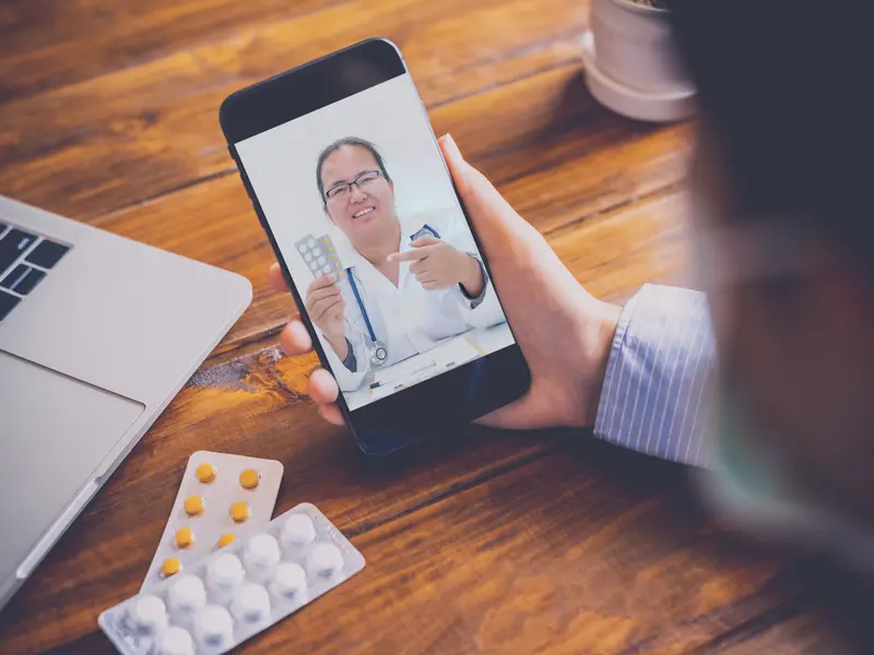 Healthcare mobile app preview