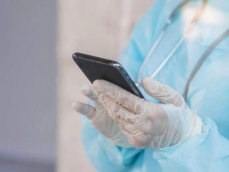 Healthcare mobile app preview
