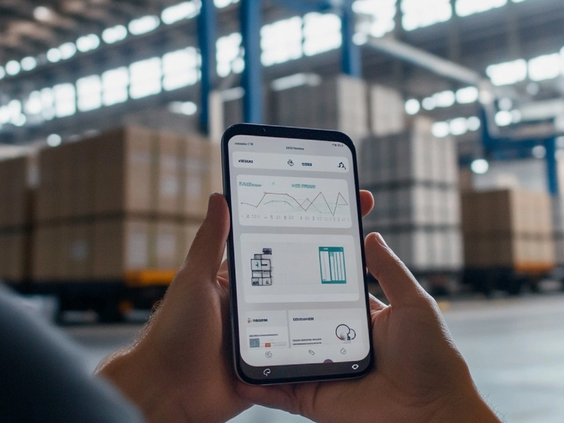 Logistics mobile app preview