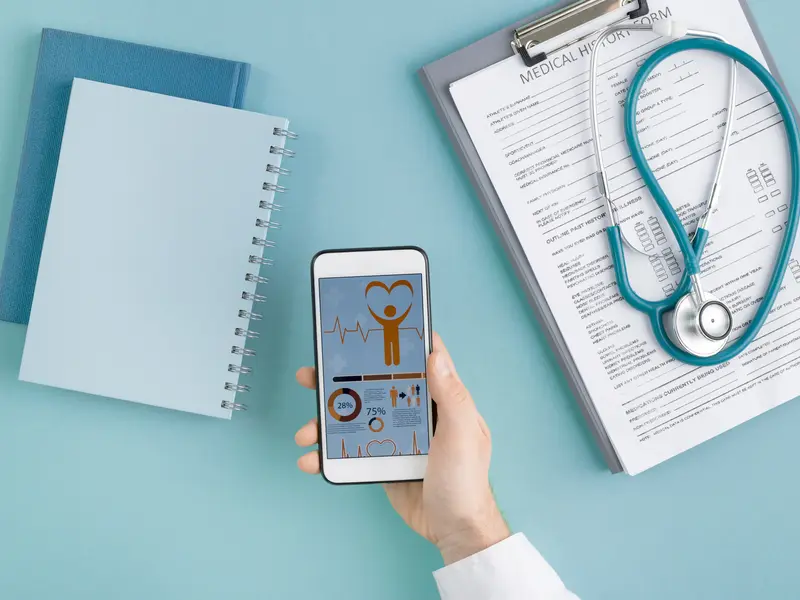 Healthcare mobile app preview