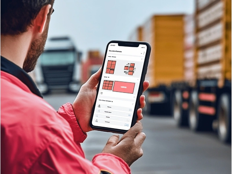 Logistics mobile app preview