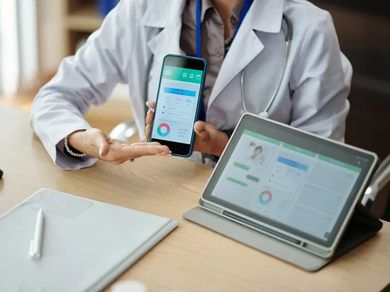 Healthcare mobile app preview