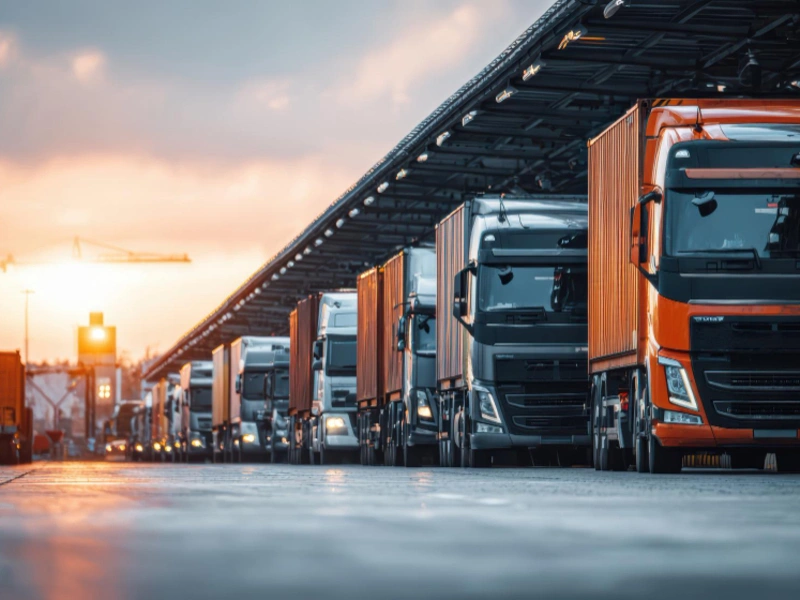 Logistics mobile app preview