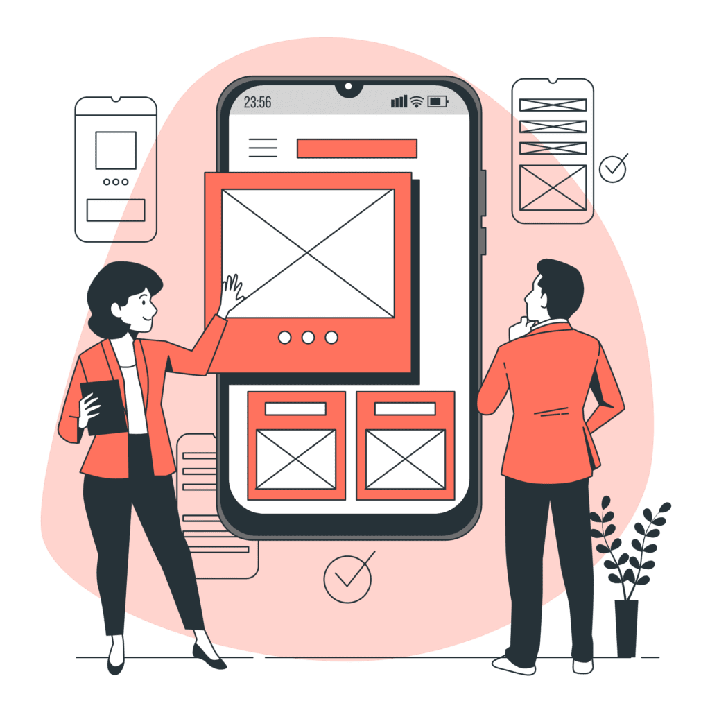 Mobile wireframe-bro