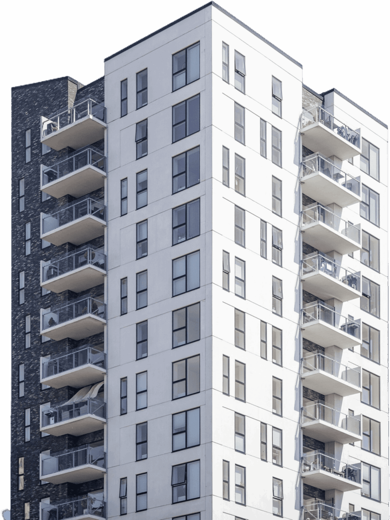 vertical-shot-white-building-clear-sky (1)