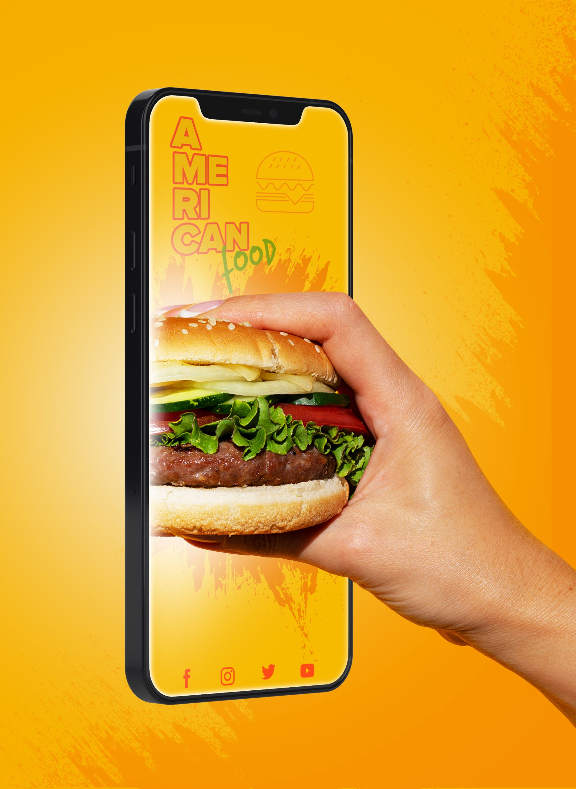 side-view-hand-holding-burger