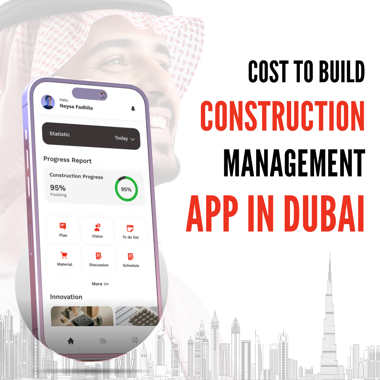 Cost to Build a Construction Management App in Dubai
